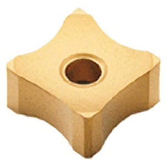 Kyocera - CNGA431 Grade KBN25M CBN Turning Insert - Megacoat Finish, 80° Diamond, 1/2" Inscr Circle, 3/16" Thick, 1/64" Corner Radius - Apex Tool & Supply
