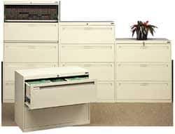 Tennsco - 1-7/16 Inch Wide x 15-3/4 Inch Deep x 7/8 Inch High, Lateral File Cabinet - Steel, Black - Apex Tool & Supply