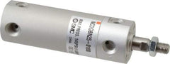 SMC PNEUMATICS - 1" Bore Double Acting Air Cylinder - 1/8 Port, 5/16-24 Rod Thread, 140 Max psi, 40 to 140°F - Apex Tool & Supply