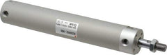 SMC PNEUMATICS - 1-1/4" Bore Double Acting Air Cylinder - 1/8 Port, 7/16-20 Rod Thread, 140 Max psi, 40 to 140°F - Apex Tool & Supply