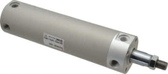 SMC PNEUMATICS - 2" Bore Double Acting Air Cylinder - 1/4 Port, 1/2-20 Rod Thread, 140 Max psi, 40 to 140°F - Apex Tool & Supply