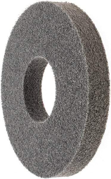 3M - 8" Diam, 1" Face Width, 3" Center Hole, Fine Grade, Silicon Carbide Deburring Wheel - Unitized, Soft Density 2 Grade - Apex Tool & Supply