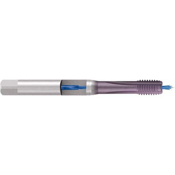 Emuge - M6x1.00 Metric 6H 0 Flute TiCN Finish Cobalt Machine Tap - Apex Tool & Supply