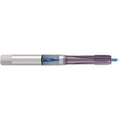 Emuge - M5x0.80 Metric 6H 0 Flute TiCN Finish Cobalt Machine Tap - Apex Tool & Supply