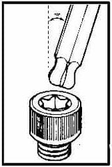 Bondhus - 6-3/4" OAL T55 Torx Key - Apex Tool & Supply