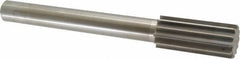 Made in USA - 1-3/4" High Speed Steel 12 Flute Chucking Reamer - Straight Flute, 1-1/4" Straight Shank, 4" Flute Length, 13-1/2" OAL - Apex Tool & Supply