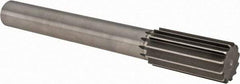 Made in USA - 1-7/8" High Speed Steel 12 Flute Chucking Reamer - Straight Flute, 1-1/2" Straight Shank, 4" Flute Length, 14" OAL - Apex Tool & Supply