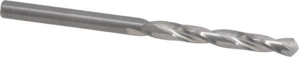 Onsrud - 5/32" 118° Solid Carbide Jobber Drill - Bright Finish, Right Hand Cut, Spiral Flute, Straight Shank, 2-1/2" OAL, Faceted Point - Apex Tool & Supply