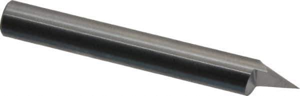 Onsrud - 60° Incl Angle, 1/4" Shank Diam, 2" OAL, 0.005" Cut Diam, Conical Engraving Cutter - 1/2" LOC, 0.005" Tip Diam, 1 Flute, Right Hand Cut, Solid Carbide, Uncoated - Apex Tool & Supply