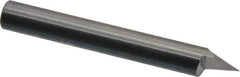 Onsrud - 60° Incl Angle, 1/4" Shank Diam, 2" OAL, 0.005" Cut Diam, Conical Engraving Cutter - 1/2" LOC, 0.005" Tip Diam, 1 Flute, Right Hand Cut, Solid Carbide, Uncoated - Apex Tool & Supply