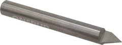 Onsrud - 60° Incl Angle, 1/4" Shank Diam, 2" OAL, 0.01" Cut Diam, Conical Engraving Cutter - 1/2" LOC, 0.01" Tip Diam, 1 Flute, Right Hand Cut, Solid Carbide, Uncoated - Apex Tool & Supply