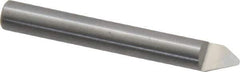 Onsrud - 60° Incl Angle, 1/4" Shank Diam, 2" OAL, 0.06" Cut Diam, Conical Engraving Cutter - 1/2" LOC, 0.06" Tip Diam, 1 Flute, Right Hand Cut, Solid Carbide, Uncoated - Apex Tool & Supply