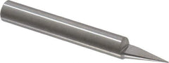 Onsrud - 30° Incl Angle, 1/4" Shank Diam, 2" OAL, 0.02" Cut Diam, Conical Engraving Cutter - 1/2" LOC, 0.02" Tip Diam, 1 Flute, Right Hand Cut, Solid Carbide, Uncoated - Apex Tool & Supply