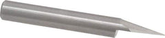 Onsrud - 30° Incl Angle, 1/4" Shank Diam, 2" OAL, 0.04" Cut Diam, Conical Engraving Cutter - 1/2" LOC, 0.04" Tip Diam, 1 Flute, Right Hand Cut, Solid Carbide, Uncoated - Apex Tool & Supply