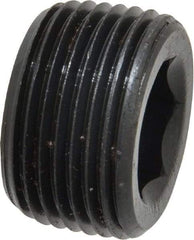 Value Collection - 3/4-14, 5/8" OAL, Alloy Steel Socket Pressure Plug - Uncoated, 3/4" Taper per Foot, 9/16" Hex Key - Apex Tool & Supply
