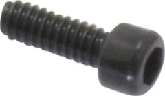 Value Collection - #0-80 UNF Hex Socket Drive, Socket Cap Screw - Alloy Steel, Black Oxide Finish, Fully Threaded, 3/16" Length Under Head - Apex Tool & Supply