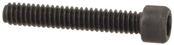 Value Collection - #0-80 UNF Hex Socket Drive, Socket Cap Screw - Alloy Steel, Black Oxide Finish, Fully Threaded, 3/8" Length Under Head - Apex Tool & Supply