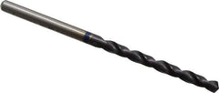 Accupro - #30 120° Cobalt Jobber Drill - TiAlN Finish, Right Hand Cut, Spiral Flute, Straight Shank, 65mm OAL, Split Point - Apex Tool & Supply