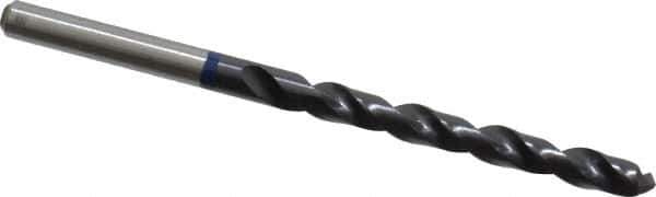 Accupro - #9 120° Cobalt Jobber Drill - TiAlN Finish, Right Hand Cut, Spiral Flute, Straight Shank, 86mm OAL, Split Point - Apex Tool & Supply