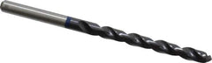 Accupro - #9 120° Cobalt Jobber Drill - TiAlN Finish, Right Hand Cut, Spiral Flute, Straight Shank, 86mm OAL, Split Point - Apex Tool & Supply