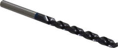 Accupro - #8 120° Cobalt Jobber Drill - TiAlN Finish, Right Hand Cut, Spiral Flute, Straight Shank, 86mm OAL, Split Point - Apex Tool & Supply