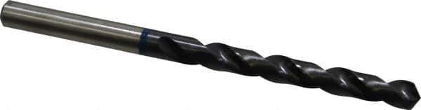 Accupro - Letter F 120° Cobalt Jobber Drill - TiAlN Finish, Right Hand Cut, Spiral Flute, Straight Shank, 101mm OAL, Faceted Point - Apex Tool & Supply