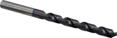 Accupro - 8mm 120° Cobalt Jobber Drill - TiAlN Finish, Right Hand Cut, Spiral Flute, Straight Shank, 117mm OAL, Faceted Point - Apex Tool & Supply