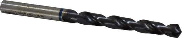 Accupro - 21/64" 120° Cobalt Jobber Drill - TiAlN Finish, Right Hand Cut, Spiral Flute, Straight Shank, 117mm OAL, Faceted Point - Apex Tool & Supply