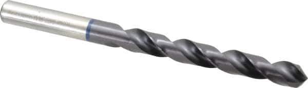 Accupro - 25/64" 120° Cobalt Jobber Drill - TiAlN Finish, Right Hand Cut, Spiral Flute, Straight Shank, 133mm OAL, Faceted Point - Apex Tool & Supply