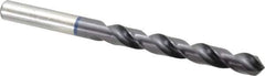 Accupro - 25/64" 120° Cobalt Jobber Drill - TiAlN Finish, Right Hand Cut, Spiral Flute, Straight Shank, 133mm OAL, Faceted Point - Apex Tool & Supply