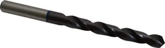 Accupro - 10mm 120° Cobalt Jobber Drill - TiAlN Finish, Right Hand Cut, Spiral Flute, Straight Shank, 133mm OAL, Faceted Point - Apex Tool & Supply