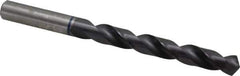 Accupro - 29/64" 120° Cobalt Jobber Drill - TiAlN Finish, Right Hand Cut, Spiral Flute, Straight Shank, 142mm OAL, Faceted Point - Apex Tool & Supply