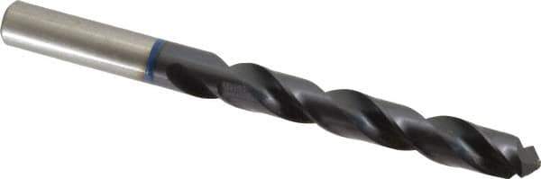 Accupro - 13mm 120° Cobalt Jobber Drill - TiAlN Finish, Right Hand Cut, Spiral Flute, Straight Shank, 151mm OAL, Faceted Point - Apex Tool & Supply