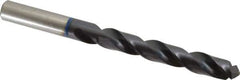 Accupro - 13mm 120° Cobalt Jobber Drill - TiAlN Finish, Right Hand Cut, Spiral Flute, Straight Shank, 151mm OAL, Faceted Point - Apex Tool & Supply