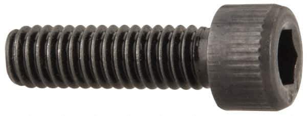 Value Collection - #6-40 UNF Hex Socket Drive, Socket Cap Screw - Alloy Steel, Black Oxide Finish, Fully Threaded, 1/2" Length Under Head - Apex Tool & Supply