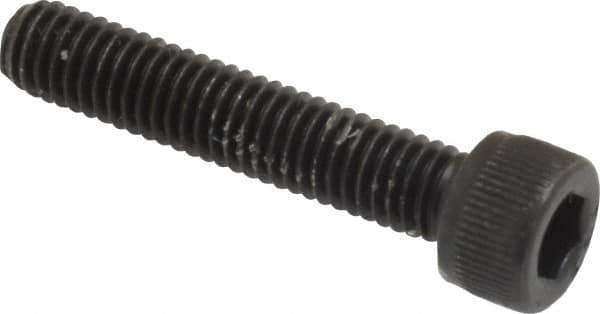 Value Collection - #10-32 UNF Hex Socket Drive, Socket Cap Screw - Alloy Steel, Black Oxide Finish, Fully Threaded, 1" Length Under Head - Apex Tool & Supply