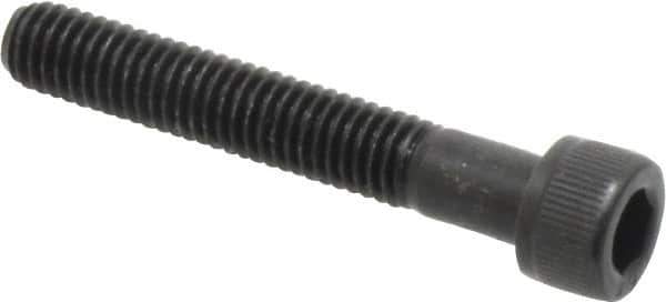 Value Collection - #10-32 UNF Hex Socket Drive, Socket Cap Screw - Alloy Steel, Black Oxide Finish, Partially Threaded, 1-1/4" Length Under Head - Apex Tool & Supply