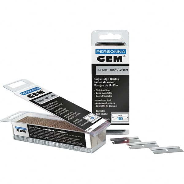 GEM - 1-1/2" Stainless Steel Single Edge Blade - Apex Tool & Supply