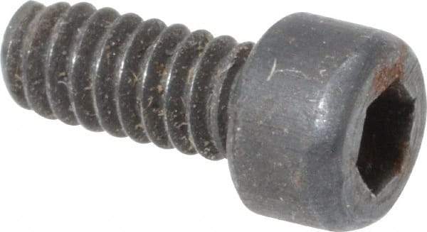 Value Collection - #3-48 UNC Hex Socket Drive, Socket Cap Screw - Alloy Steel, Black Oxide Finish, Fully Threaded, 1/4" Length Under Head - Apex Tool & Supply