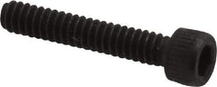 Value Collection - #4-40 UNC Hex Socket Drive, Socket Cap Screw - Alloy Steel, Black Oxide Finish, Fully Threaded, 5/8" Length Under Head - Apex Tool & Supply