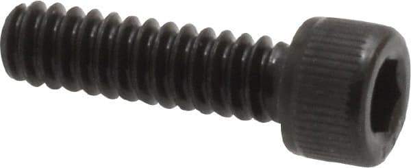 Value Collection - #6-32 UNC Hex Socket Drive, Socket Cap Screw - Alloy Steel, Black Oxide Finish, Fully Threaded, 1/2" Length Under Head - Apex Tool & Supply