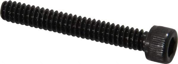 Value Collection - #6-32 UNC Hex Socket Drive, Socket Cap Screw - Alloy Steel, Black Oxide Finish, Fully Threaded, 1" Length Under Head - Apex Tool & Supply