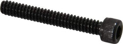 Value Collection - #6-32 UNC Hex Socket Drive, Socket Cap Screw - Alloy Steel, Black Oxide Finish, Fully Threaded, 1" Length Under Head - Apex Tool & Supply