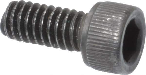 Value Collection - #8-32 UNC Hex Socket Drive, Socket Cap Screw - Alloy Steel, Black Oxide Finish, Fully Threaded, 3/8" Length Under Head - Apex Tool & Supply