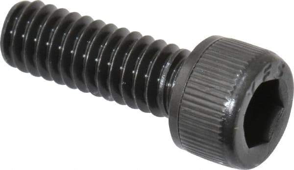 Value Collection - #8-32 UNC Hex Socket Drive, Socket Cap Screw - Alloy Steel, Black Oxide Finish, Fully Threaded, 1/2" Length Under Head - Apex Tool & Supply
