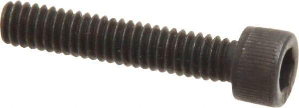 Value Collection - #8-32 UNC Hex Socket Drive, Socket Cap Screw - Alloy Steel, Black Oxide Finish, Fully Threaded, 7/8" Length Under Head - Apex Tool & Supply