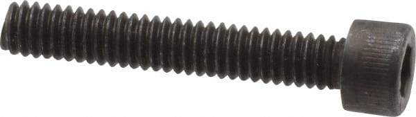 Value Collection - #8-32 UNC Hex Socket Drive, Socket Cap Screw - Alloy Steel, Black Oxide Finish, Fully Threaded, 1" Length Under Head - Apex Tool & Supply