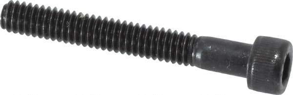 Value Collection - #8-32 UNC Hex Socket Drive, Socket Cap Screw - Alloy Steel, Black Oxide Finish, Fully Threaded, 1-1/4" Length Under Head - Apex Tool & Supply