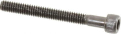 Value Collection - #8-32 UNC Hex Socket Drive, Socket Cap Screw - Alloy Steel, Black Oxide Finish, Partially Threaded, 1-1/2" Length Under Head - Apex Tool & Supply