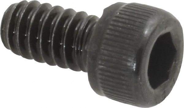 Value Collection - #10-24 UNC Hex Socket Drive, Socket Cap Screw - Alloy Steel, Black Oxide Finish, Fully Threaded, 3/8" Length Under Head - Apex Tool & Supply